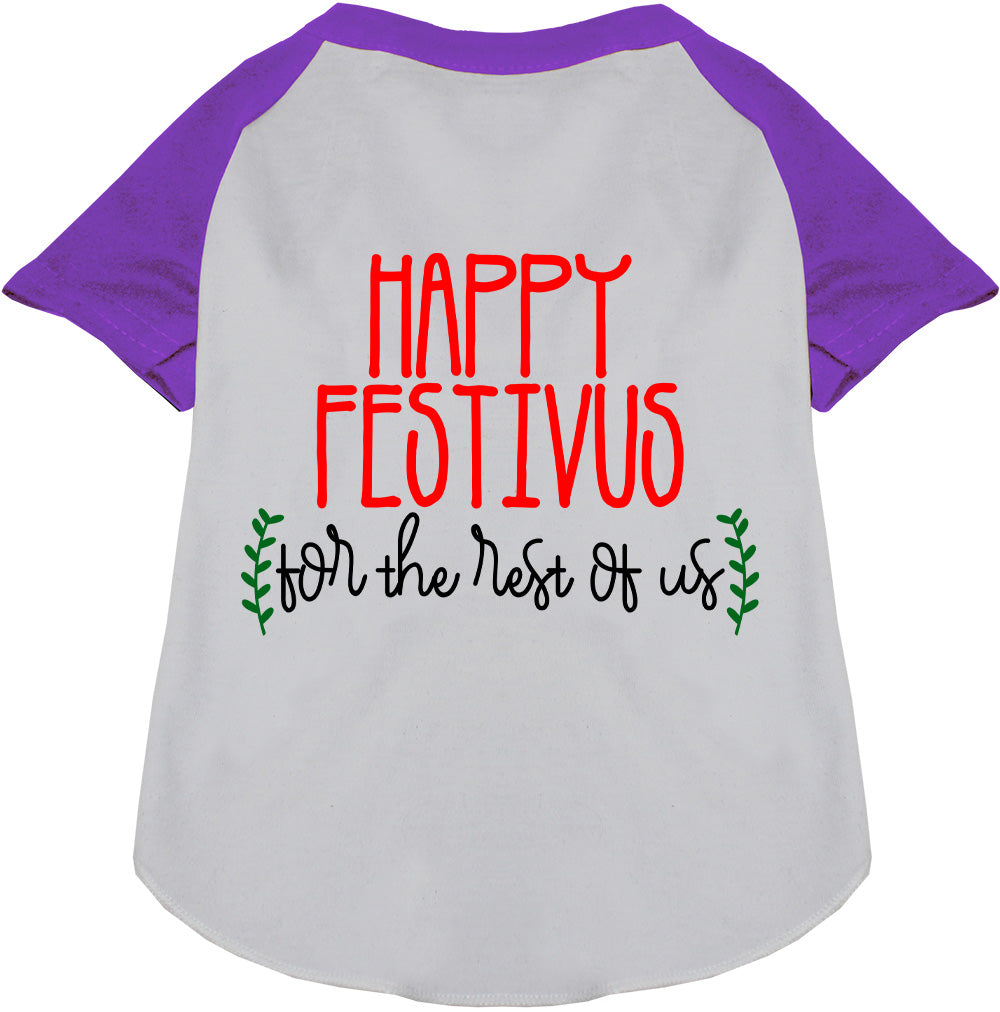 Happy Festivus Pet Raglan Shirt