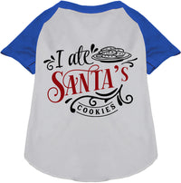 I Ate Santa's Cookies Pet Raglan Shirt