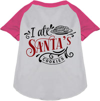 I Ate Santa's Cookies Pet Raglan Shirt