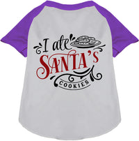 I Ate Santa's Cookies Pet Raglan Shirt