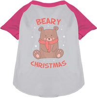 Beary Christmas Pet Raglan Shirt