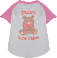 Beary Christmas Pet Raglan Shirt