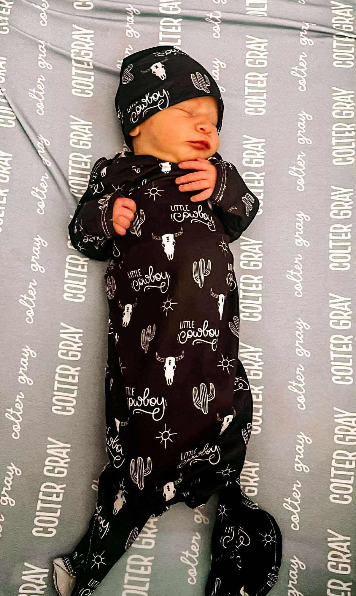 Howdy cowboy gown and headband set - BIG FRENCHIES