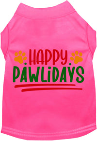 Happy Pawlidays Pet Shirt