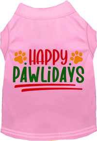 Happy Pawlidays Pet Shirt