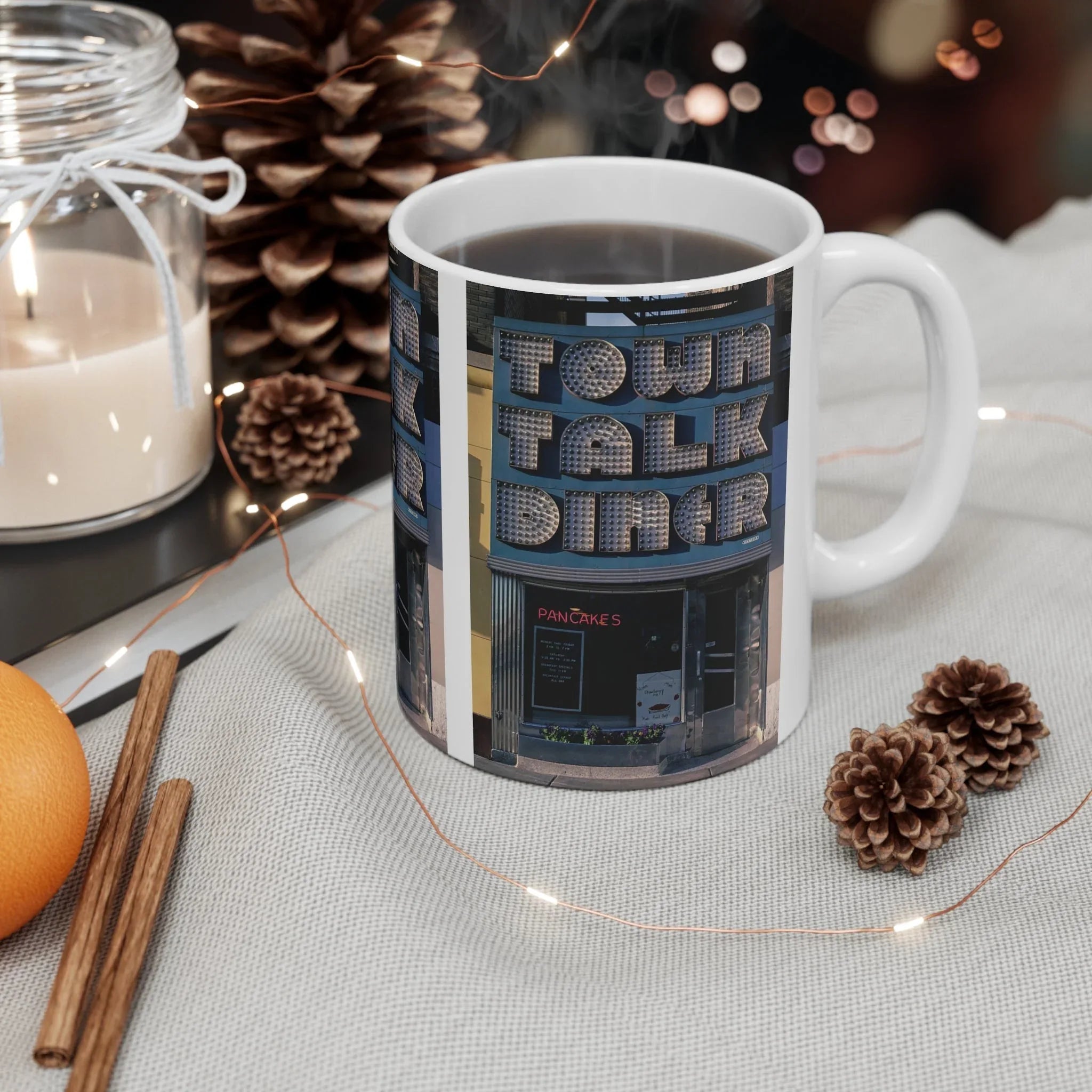 ROADSIDE MUGS - Town Talk Diner Ceramic Mug 11oz - BIG FRENCHIES