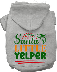 Santa's Little Yelper Christmas Pet Hoodie