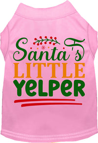 Santa's Little Yelper Pet Shirt