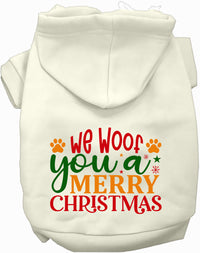 We Woof You a Merry Christmas Pet Hoodie