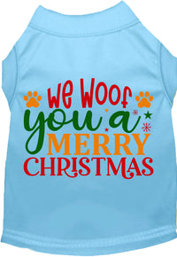 We Woof You a Merry Christmas Pet Shirt
