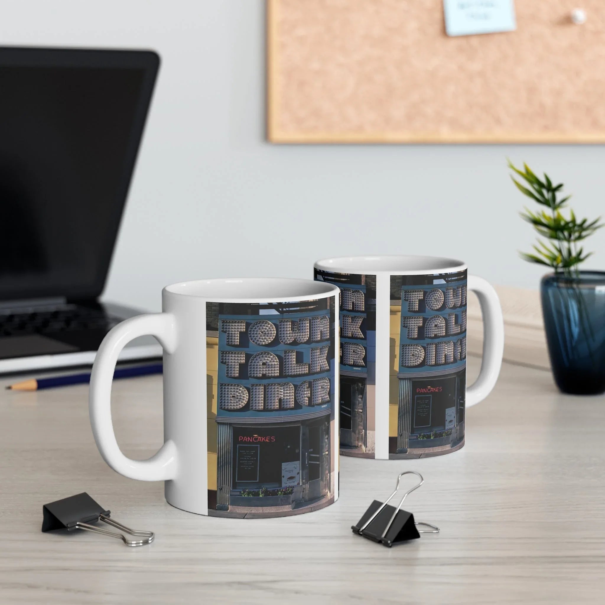 ROADSIDE MUGS - Town Talk Diner Ceramic Mug 11oz - BIG FRENCHIES