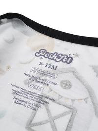 PoshTOT Halloween Farm Bamboo Baby Convertible Zippy Romper