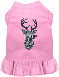 All Santa's Deer Christmas Pet Dress