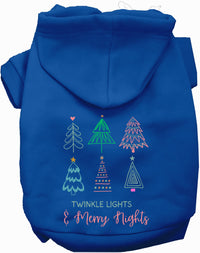 Twinkle Lights, Merry Nights Christmas Pet Hoodie