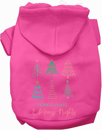 Twinkle Lights, Merry Nights Christmas Pet Hoodie