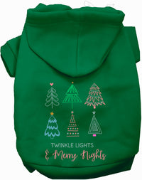 Twinkle Lights, Merry Nights Christmas Pet Hoodie