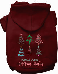 Twinkle Lights, Merry Nights Christmas Pet Hoodie