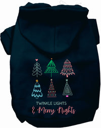 Twinkle Lights, Merry Nights Christmas Pet Hoodie