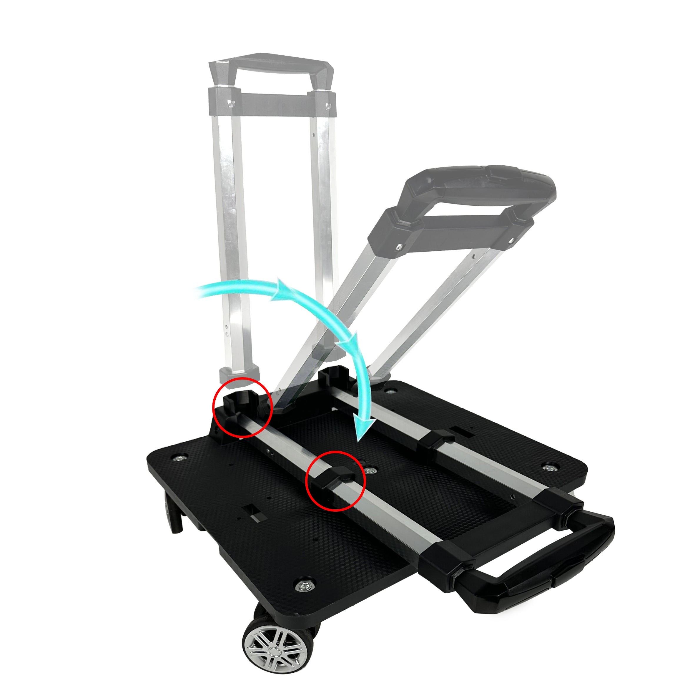 Mr. Peanut's Pet Carrier/Luggage Bag Spinner Wheelbase Luggage Cart - BIG FRENCHIES