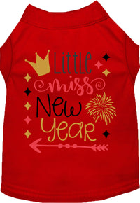 Little Miss New Year Pet Shirt