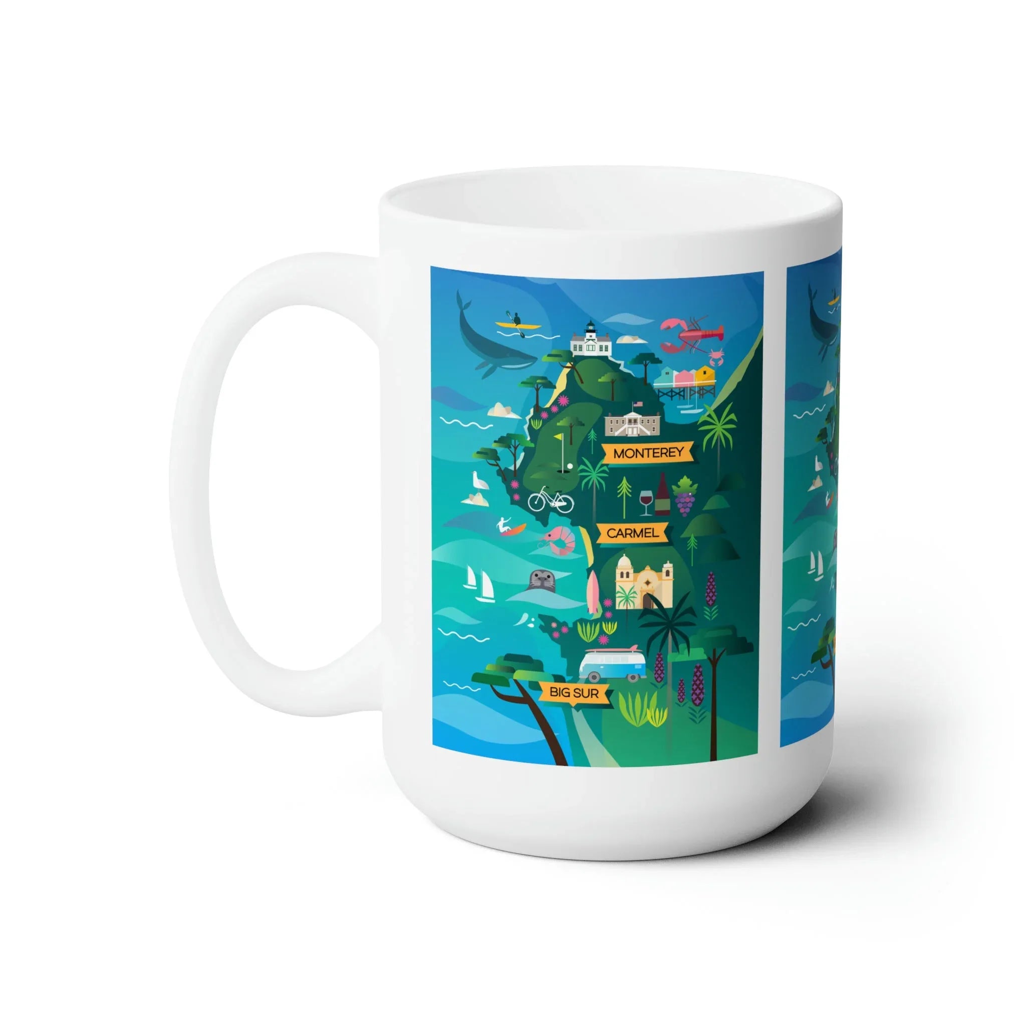 Monterey + Carmel Ceramic Mug 11oz or 15oz - BIG FRENCHIES