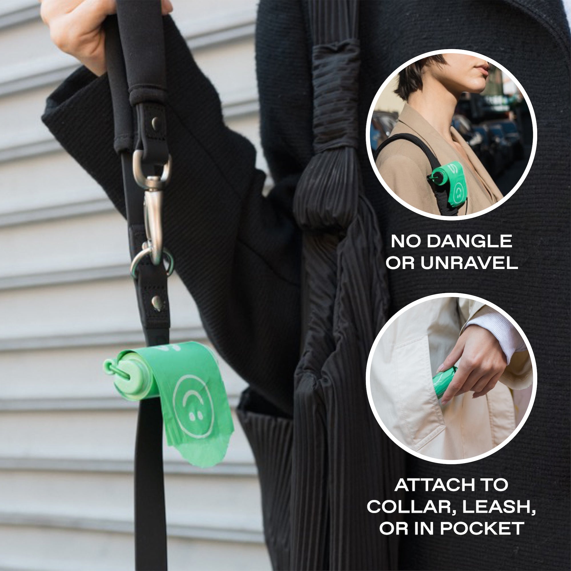 Premium Dog Poop Bag Dispenser + 15 Bags - BIG FRENCHIES