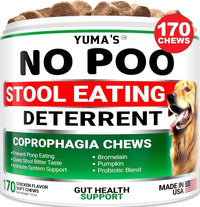 No Poo Chews for Dogs 170 Count Coprophagia Deterrent Probiotics