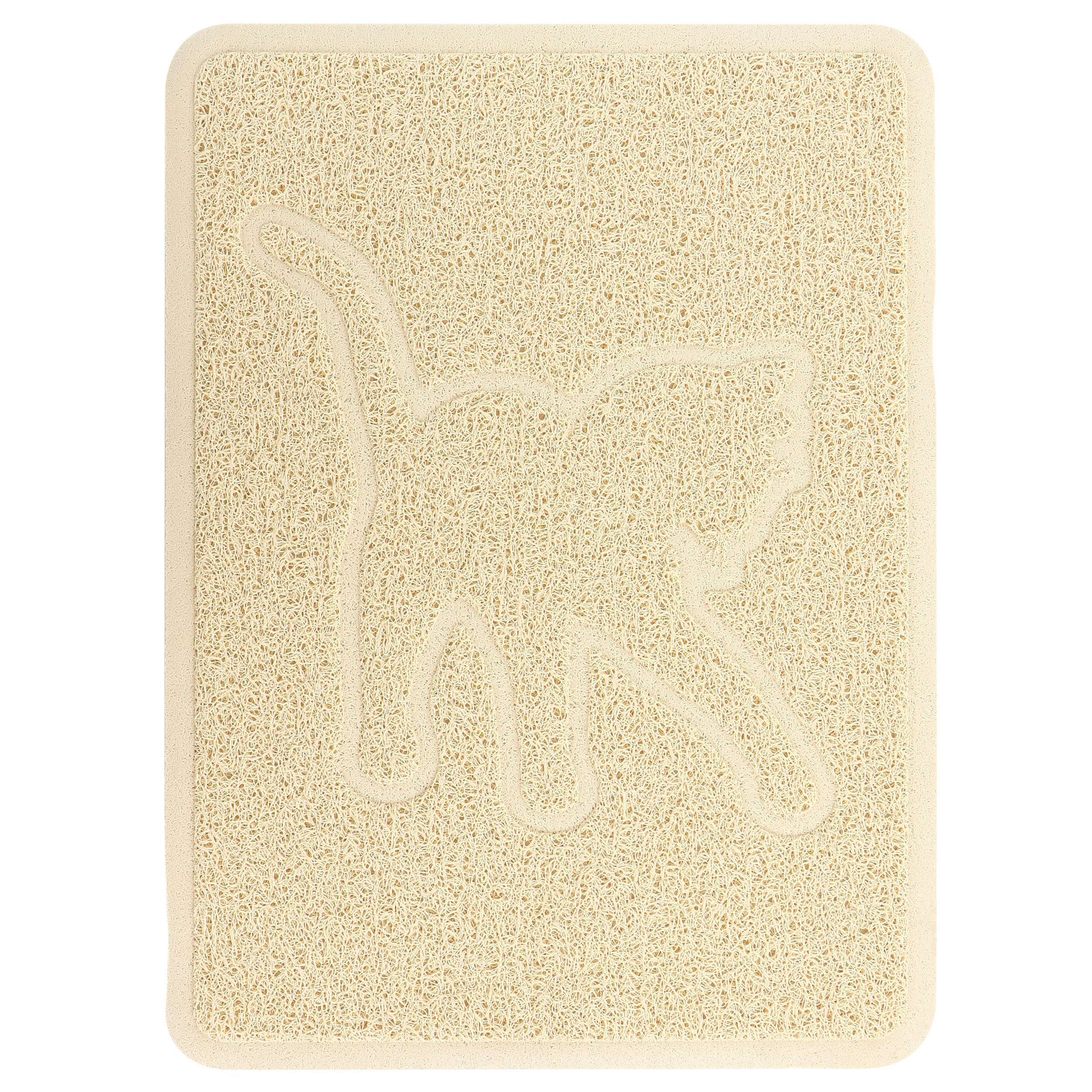 Gibson Everyday Pet Elements 18.5 x 13.78 Inch Cat Silhouette Placemat in Tan