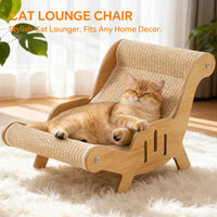 C-type all inclusive sisal cat lounge chair - integrated aesthetic, a natural decompression and relaxation place for cat