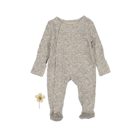 The Printed Snap Romper - Elise Ribbed