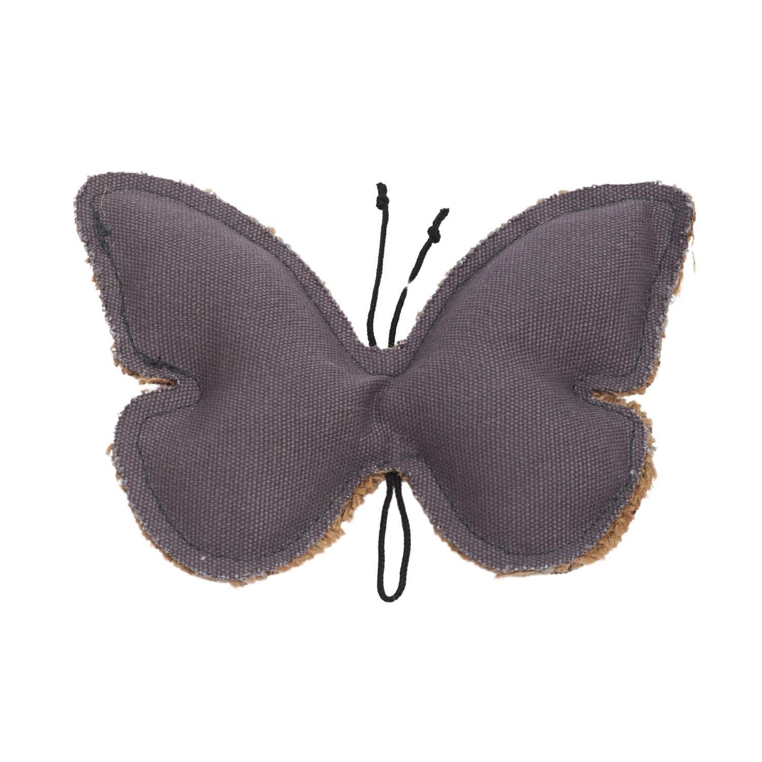 Country Living Canvas & Jute Butterfly-Shaped Dog Chew Toy – Durable, Safe and Non-Toxic - BIG FRENCHIES