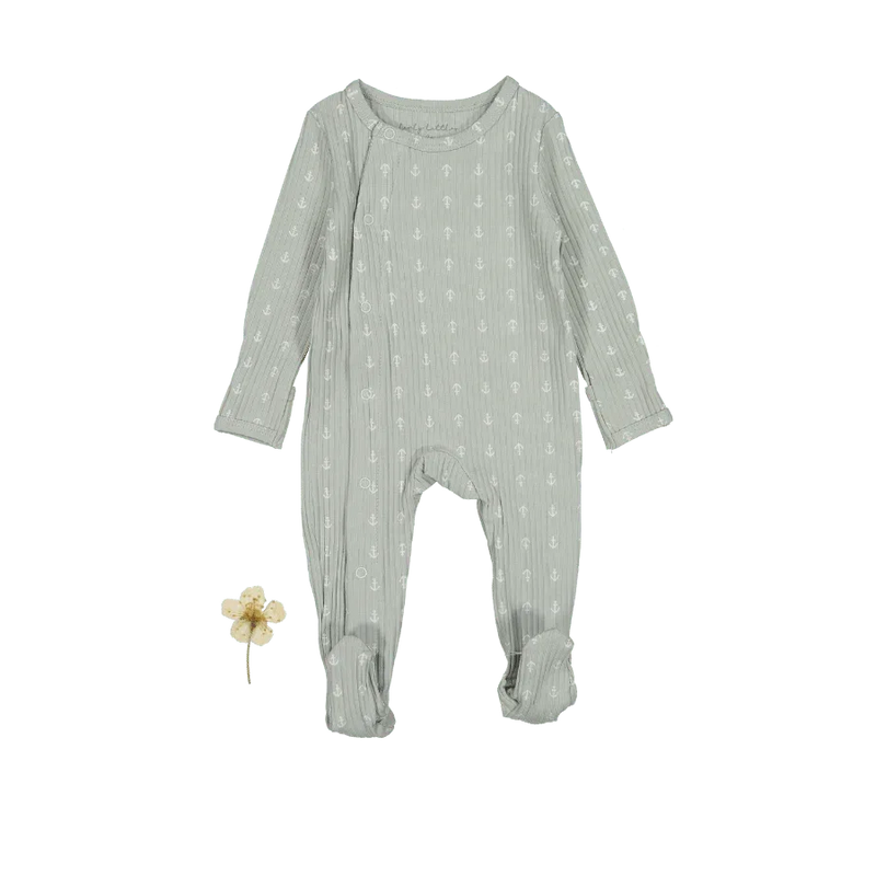 The Printed Snap Romper - Anchor - BIG FRENCHIES