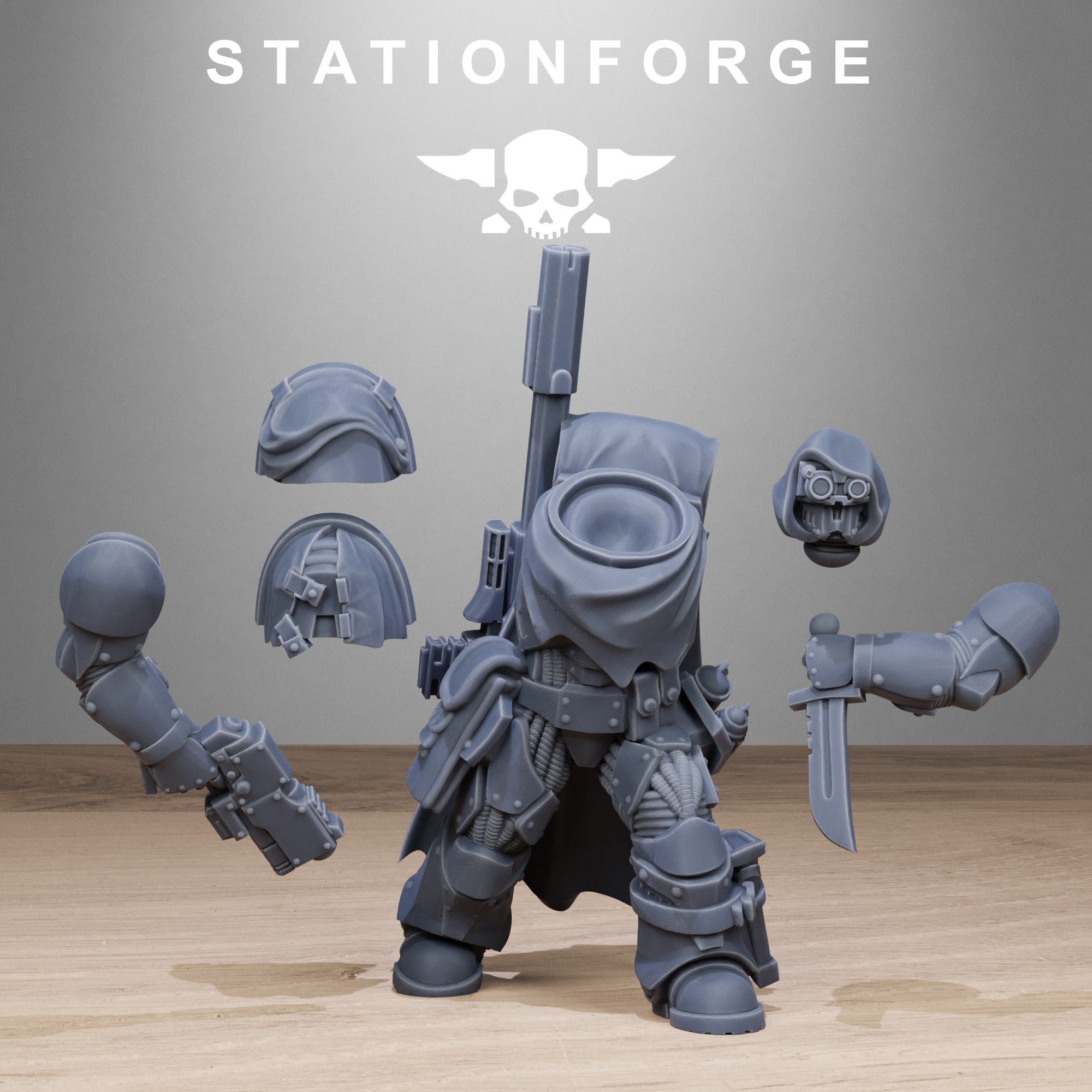 3D Printed Socratis Snipers x10 by StationForge Miniatures