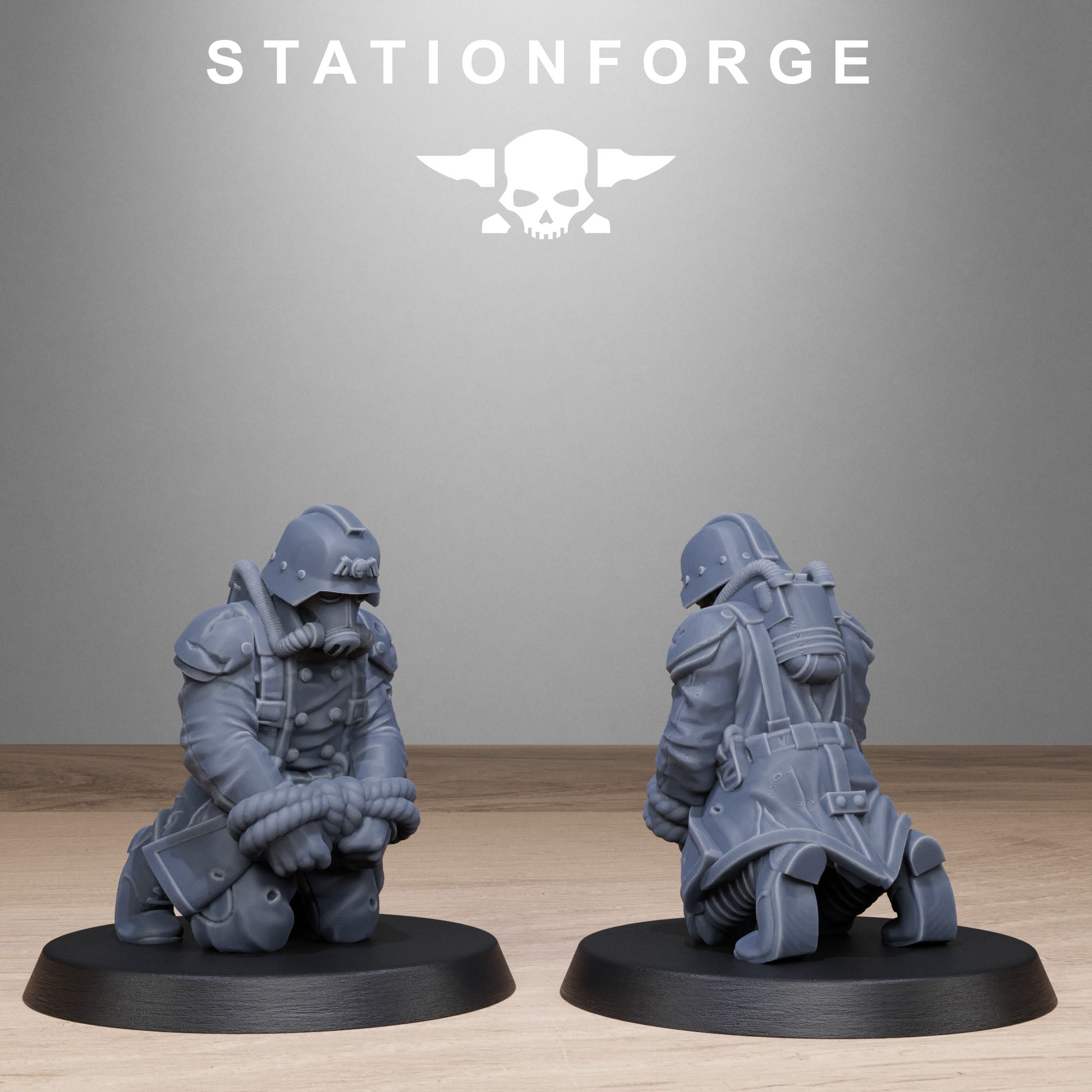 3D Printed GrimGuard Objective Markers by Stationforge Miniatures