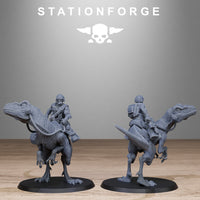 3D Printed GrimGuard Jungle Raptors by Stationforge Miniatures