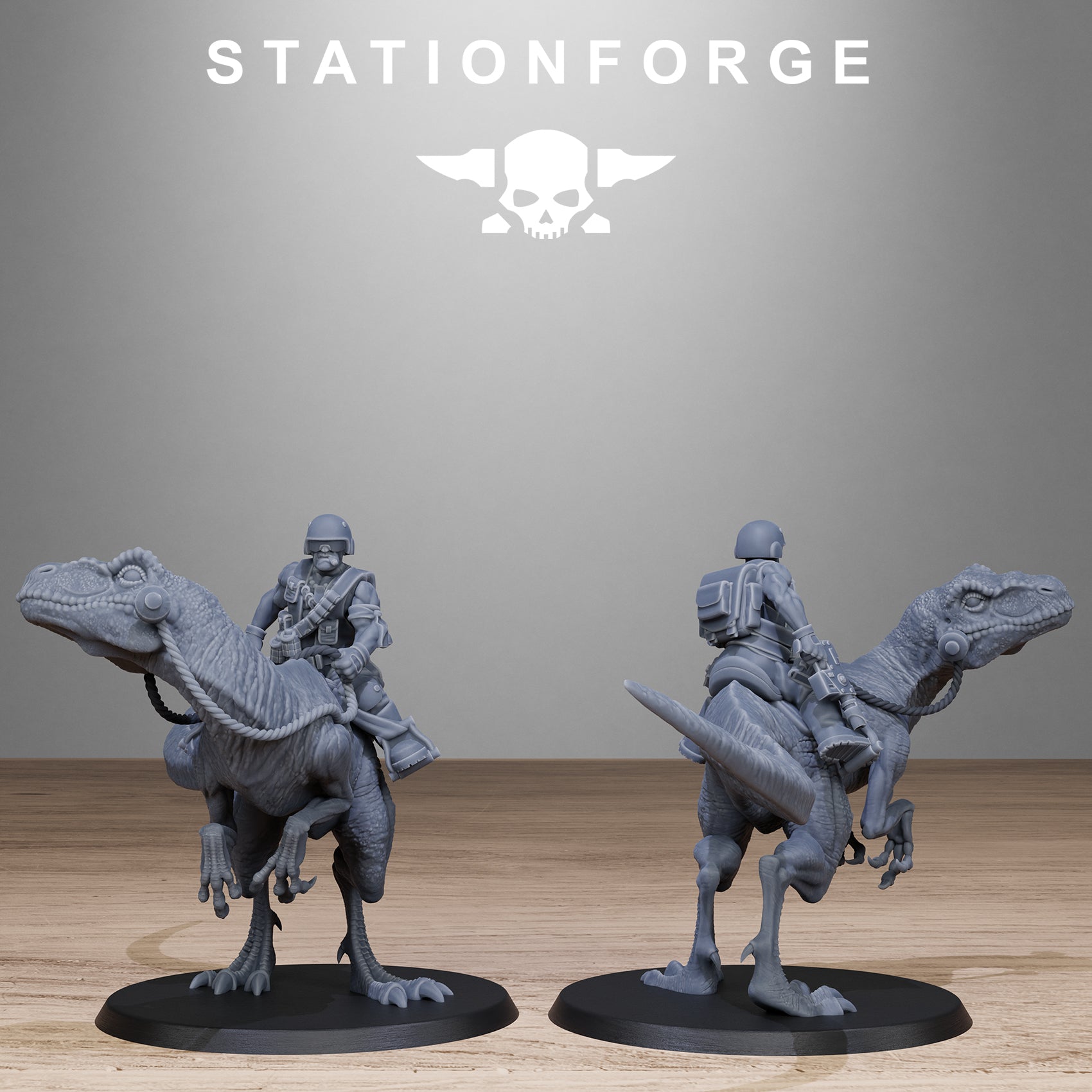 3D Printed GrimGuard Jungle Raptors by Stationforge Miniatures