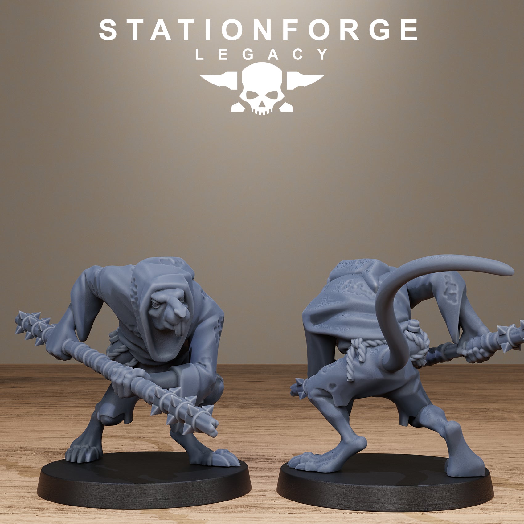 3D Printed Rotfang Plague Bearers by Stationforge Legacy Miniatures