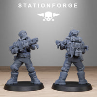 3D Printed GrimGuard Jungle Fighters by StationForge Miniatures