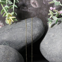 14k Yellow Gold Cable Link Chain 0.5mm