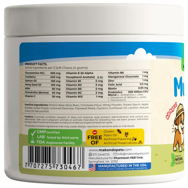 12 in 1 Multivitamin for Dogs - 120 Soft Chews - BIG FRENCHIES