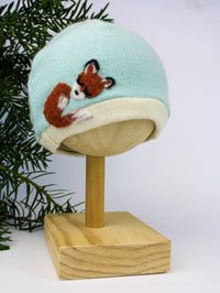 Sleeping Fox Cashmere Hat - Newborn - BIG FRENCHIES