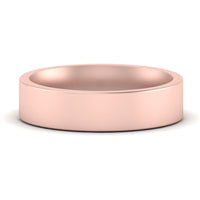Comfort Fit Flat 4 mm Mens Wedding Band
