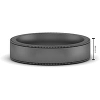 4 mm Stepped Edge Comfort Fit Flat Mens Band