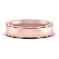 4 mm Stepped Edge Comfort Fit Flat Mens Band