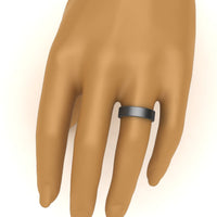 5 mm Flat Gold Wedding Band