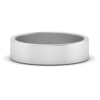 5 mm Flat Gold Wedding Band