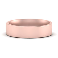 Light Weight Flat 4 mm Mens Wedding Band