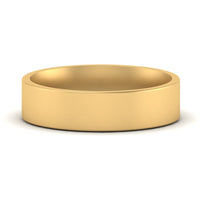 Light Weight Flat 4 mm Mens Wedding Band