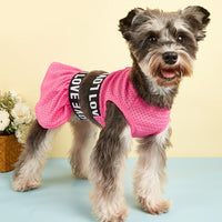 Rose Pink LOVE 2-Piece GYM Dog Dress Set