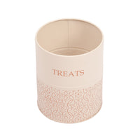 Country Living Dog Treat Canisters - Set of 2 Carbon Steel Jars with Bamboo Lids – White Swan - BIG FRENCHIES